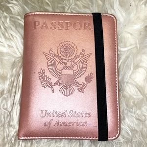 PINK PLUSH PASSPORT HOLDER